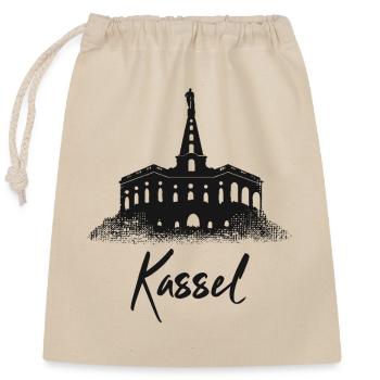 Hercules Kassel - Closable cotton gift bag (25x30cm) - nature - Front