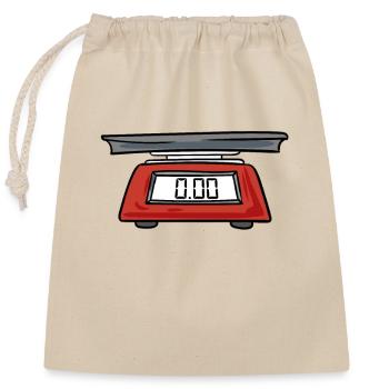 Balance de cuisine - Sac cadeau en coton avec cordon (25 x 30 cm) - nature - Devant
