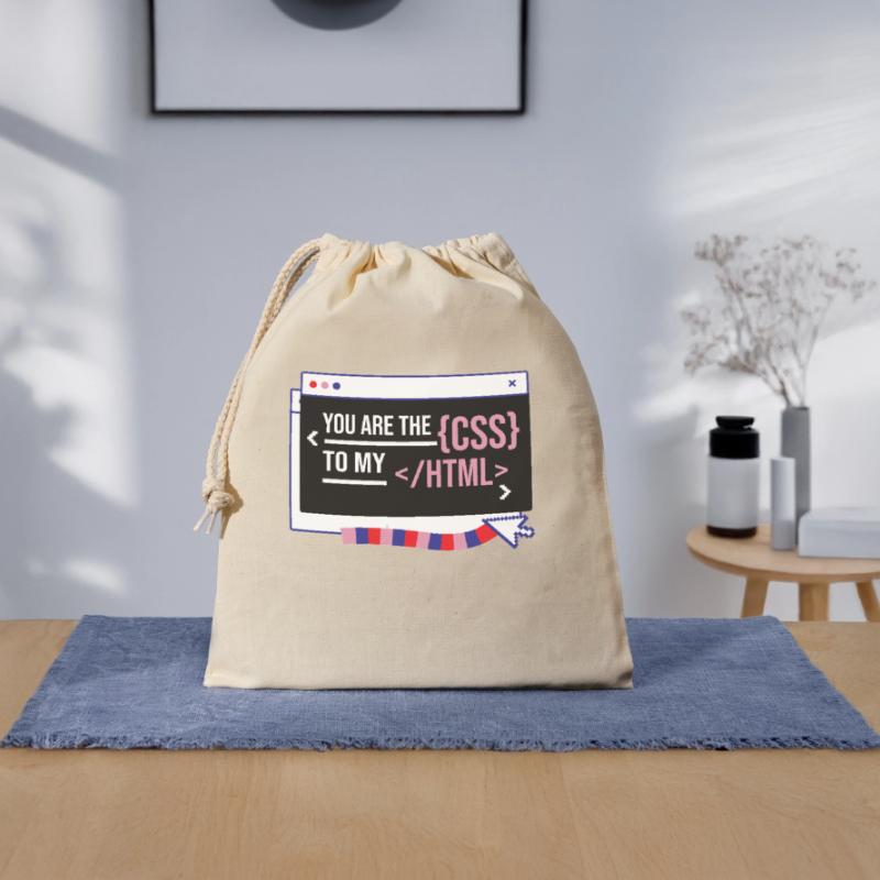 Software Developer Engineer Closable cotton gift bag (25x30cm)