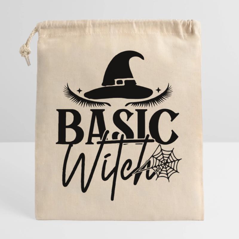 Basic Witch Closable cotton gift bag (25x30cm)