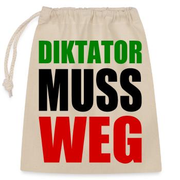Iran diktator muss weg - Verschließbarer Geschenkbeutel aus Baumwolle (25x30cm) - Natur - Vorne
