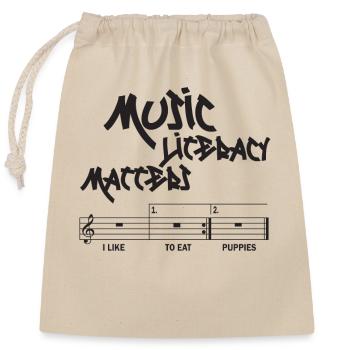 Music Literacy Matters - Closable cotton gift bag (25x30cm) - nature - Front