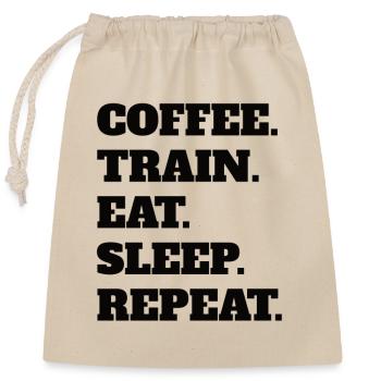Fitness Strength Training Musculier Sports Muscle - Sac cadeau en coton avec cordon (25 x 30 cm) - nature - Devant