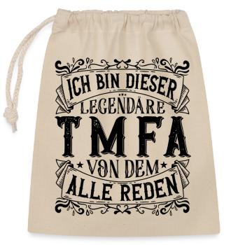 Ich bin dieser Legendäre TMFA Tiermedizin - Verschließbarer Geschenkbeutel aus Baumwolle (25x30cm) - Natur - Vorne