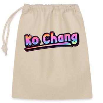 Vintage Thaïlande Vacances Asie Thaï Ko Chang - Sac cadeau en coton avec cordon (25 x 30 cm) - nature - Devant