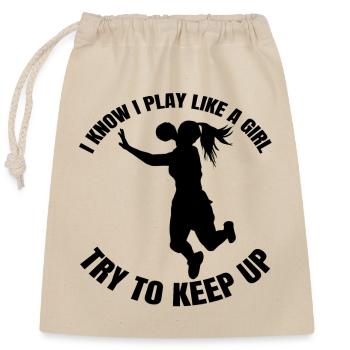 Handball Handball Player Handball Fan Handball Team - Sac cadeau en coton avec cordon (25 x 30 cm) - nature - Devant