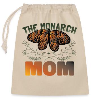 Die Monarch Mom - Verschließbarer Geschenkbeutel aus Baumwolle (25x30cm) - Natur - Vorne