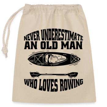 Rowing team Rowing sport Rowing club - Closable cotton gift bag (25x30cm) - nature - Front