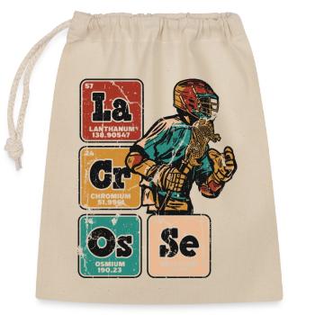 Lacrosse Periodic Table Of Elements Lax Spieler - Verschließbarer Geschenkbeutel aus Baumwolle (25x30cm) - Natur - Vorne