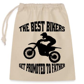 Motorrad Motorcross Motorradfahrer Motorradfan - Verschließbarer Geschenkbeutel aus Baumwolle (25x30cm) - Natur - Vorne