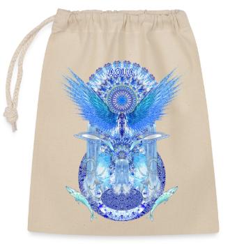 Aqua 2023 05 Aqua Ruka - Closable cotton gift bag (25x30cm) - nature - Front