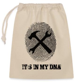 Vise son ADN - Sac cadeau en coton avec cordon (25 x 30 cm) - nature - Devant