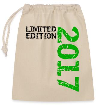 2017 Édition Limitée Anniversaire Cadeau Décoration - Sac cadeau en coton avec cordon (25 x 30 cm) - nature - Devant