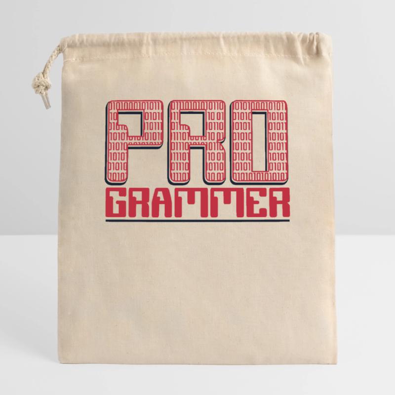 Programmer Developer Softwareentwickler Coder Verschließbarer Geschenkbeutel aus Baumwolle (25x30cm)