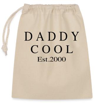 Daddy Cool est 2000 - Closable cotton gift bag (25x30cm) - nature - Front