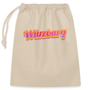 Würzburgerin Würzburger Würzburg - Closable cotton gift bag (25x30cm) - nature - Front