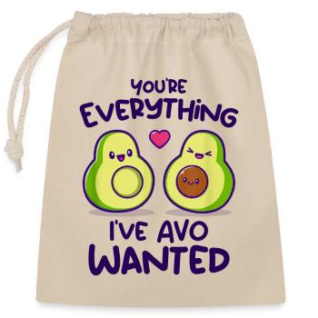You're Everything I've AVO Wanted - Sac cadeau en coton avec cordon (25 x 30 cm) - nature - Devant