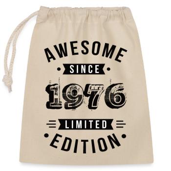 Awesome Since 1976 Limited Edition - Closable cotton gift bag (25x30cm) - nature - Front