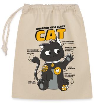 X-ray of a cat - Closable cotton gift bag (25x30cm) - nature - Front