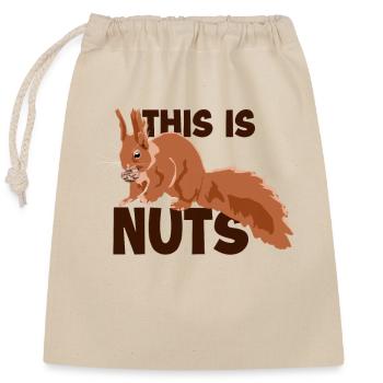 C’est Noix Écureuil Renard Écureuil Gris - Sac cadeau en coton avec cordon (25 x 30 cm) - nature - Devant