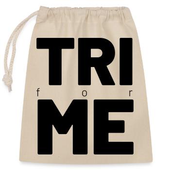 TRI for ME - Closable cotton gift bag (25x30cm) - nature - Front