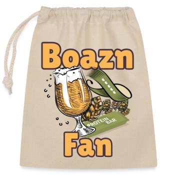 Bavaria - Bavarian Spuch - Closable cotton gift bag (25x30cm) - nature - Front