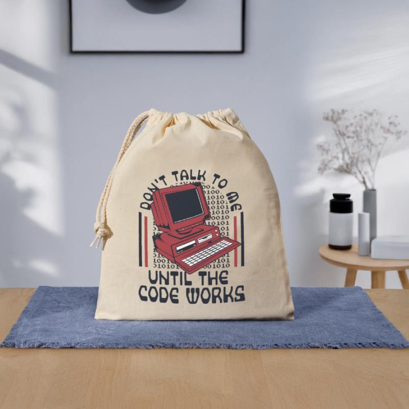 Until The Code Works Softwareingenieur Coder Verschließbarer Geschenkbeutel aus Baumwolle (25x30cm)