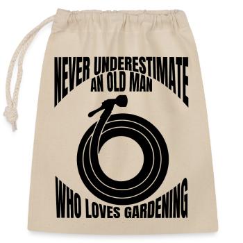 Garten Hobbygärtner Obstgarten Geschenk Gärtner - Verschließbarer Geschenkbeutel aus Baumwolle (25x30cm) - Natur - Vorne