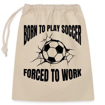 Fußballmannschaft Fußballdesign Fußballspieler - Verschließbarer Geschenkbeutel aus Baumwolle (25x30cm) - Natur - Vorne