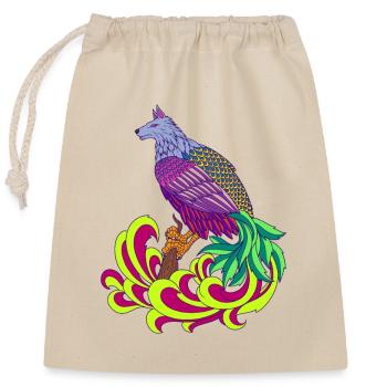 Simurgh - Sac cadeau en coton avec cordon (25 x 30 cm) - nature - Devant