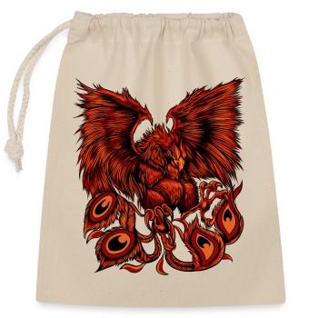 Phénix - Sac cadeau en coton avec cordon (25 x 30 cm) - nature - Devant