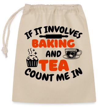 Baker Confectionery Bakery Baking Confectioner - Closable cotton gift bag (25x30cm) - nature - Front