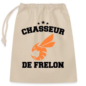 Chasseur de frelon Humour Frelon Asiatique Drôle - Sac cadeau en coton avec cordon (25 x 30 cm) - nature - Devant