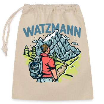 Berg Watzmann Trekkiing Randonnée Aventure Explorer - Sac cadeau en coton avec cordon (25 x 30 cm) - nature - Devant