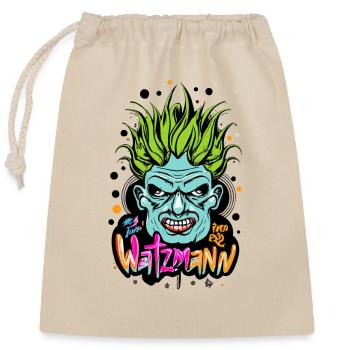 Berchtesgaden Watzmann Douanes Kramperl Buttenmand - Sac cadeau en coton avec cordon (25 x 30 cm) - nature - Devant