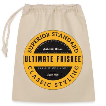 ulti3 authentic - Closable cotton gift bag (25x30cm) - nature - Front