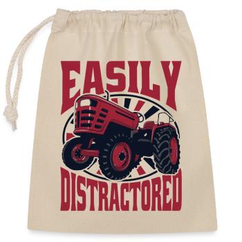 Agriculteur biologique facilement distrait Agriculture agricole - Sac cadeau en coton avec cordon (25 x 30 cm) - nature - Devant