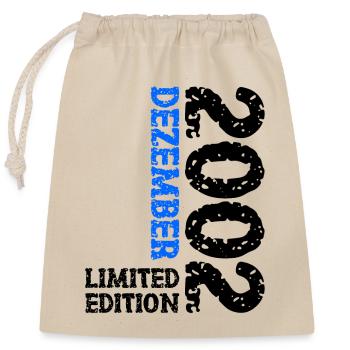2002 December Limited Edition 21st Birthday Decoration - Closable cotton gift bag (25x30cm) - nature - Front