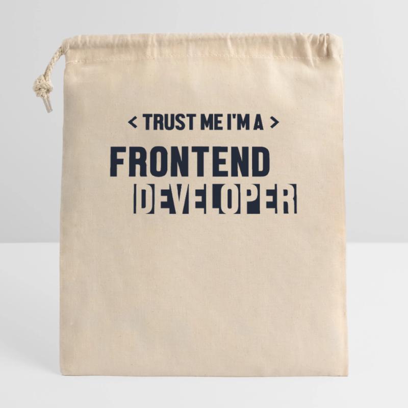 Trust Me I'm Frontend Developer Developer Closable cotton gift bag (25x30cm)