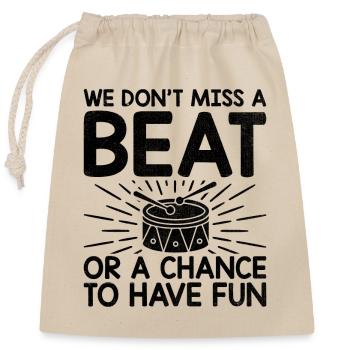 Corps de tambours Fanfare Drum Corp Musique Percussio - Sac cadeau en coton avec cordon (25 x 30 cm) - nature - Devant