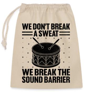 Corps de tambours Fanfare Drum Corp Musique Percussio - Sac cadeau en coton avec cordon (25 x 30 cm) - nature - Devant