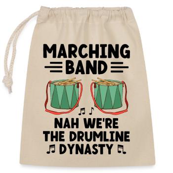 Corps de tambours Fanfare Drum Corp Musique Percussio - Sac cadeau en coton avec cordon (25 x 30 cm) - nature - Devant