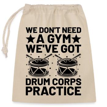 Corps de tambours Fanfare Drum Corp Musique Percussio - Sac cadeau en coton avec cordon (25 x 30 cm) - nature - Devant