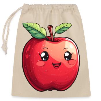 Apple Children's Subject - Closable cotton gift bag (25x30cm) - nature - Front