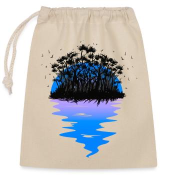 Caraïbes, Île, Exotique, Botanique, Flore, Nature, Voyage - Sac cadeau en coton avec cordon (25 x 30 cm) - nature - Devant