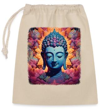 Buddhism Yoga Buddhist Zen Meditation Buddha - Closable cotton gift bag (25x30cm) - nature - Front