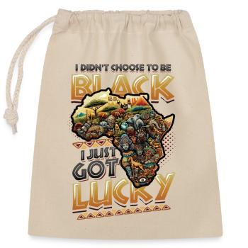 Afrikanische American Black History - Verschließbarer Geschenkbeutel aus Baumwolle (25x30cm) - Natur - Vorne