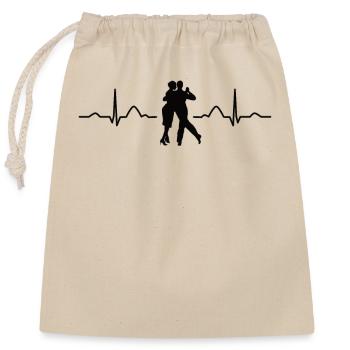 Tango Argentino Heartbeat Tango Vals - Verschließbarer Geschenkbeutel aus Baumwolle (25x30cm) - Natur - Vorne