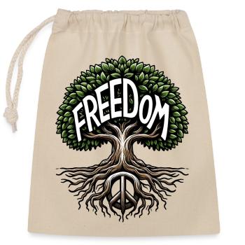Liberty Tree - Symbol of Peace and Freedom - Closable cotton gift bag (25x30cm) - nature - Front