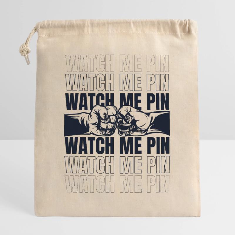 This Is How Real Men Shake Hands Techniques Arm Closable cotton gift bag (25x30cm)